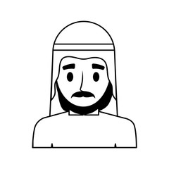 Arab man cartoon