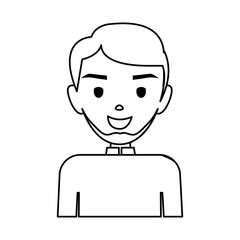 Modern arab man cartoon