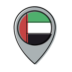United Arab Emirates location pin