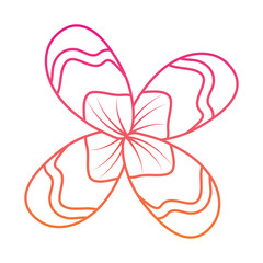 flower natural botanical decoration icon vector illustration