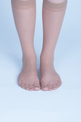 M&auml;dchen in Nylonstr&uuml;mpfe