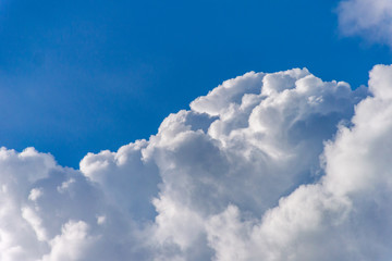 Naklejka na ściany i meble formation of cloud with blue sky background