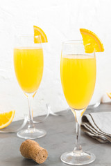 Mimosa champagne cocktail