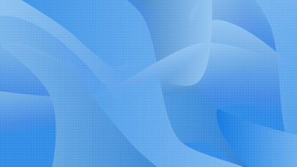 Abstract blue flowing shapes technology background. Light color gradient rounded lines texture for software design, web, apps wallpaper.
