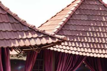 The roof of a house in Chinese style
