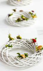 Handmade garland made of flowers