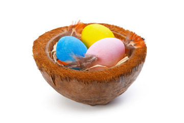 easter colorful eggs