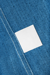 Blank clothes label
