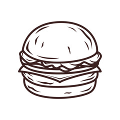 Burger vector illustration 