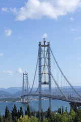 Fototapeta premium Osman Gazi Bridge (Izmit Bay Bridge). Izmit, Kocaeli, Turkey