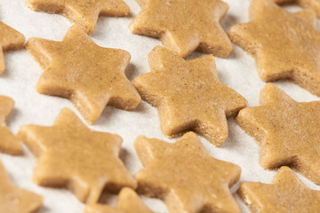 Gingerbread Cookie. Preparation dough. Sweet dessert