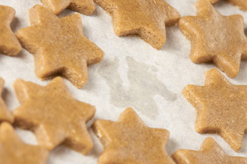 Gingerbread Cookie. Sweet dessert. Preparation dough