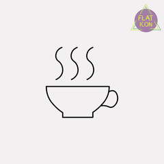 cup of tea line icon
