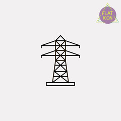 electrical energy line icon