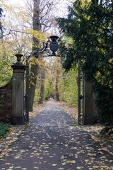 park of the kerlsruhe schloss in germany