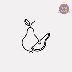 pear line icon