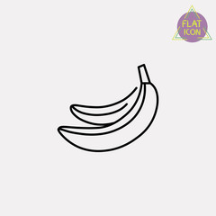 bananas line icon