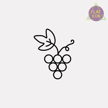 grape line icon