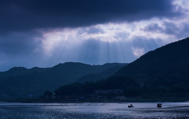The scenery of the seaside in Xiapu County, Fujian, China