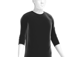 Three quarter sleeves