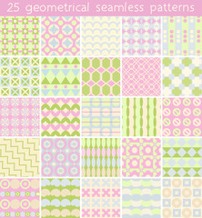 25 seamless pattern. Endless texture for wallpaper, fill,  web page background, surface texture.