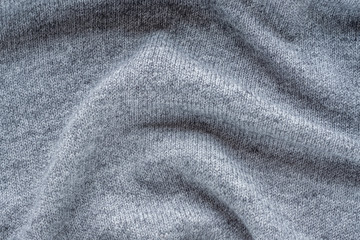knitted grey fabric background