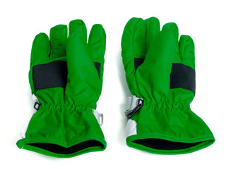 Pair of winter ski gloves