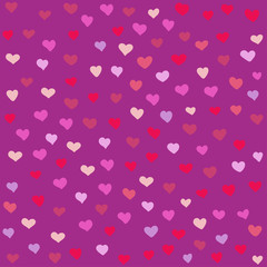 Seamless pattern with hearts. Can be used for textile, website background, book cover, packaging.