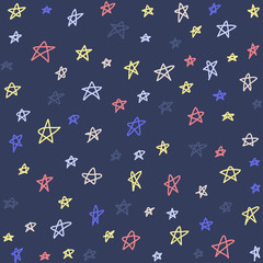 Fototapeta na wymiar Seamless pattern with stars. Can be used for textile, website background, book cover, packaging.