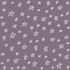 Seamless pattern with stars. Can be used for textile, website background, book cover, packaging.