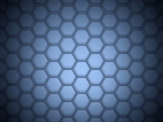 3d hexagonal lattice structure in spot light