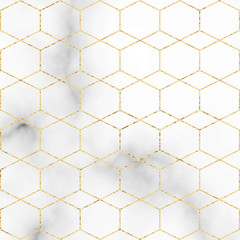 Marble Texture Vector Background with rose gold lines