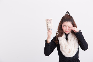 ドレス・女性(白バック) © hanack