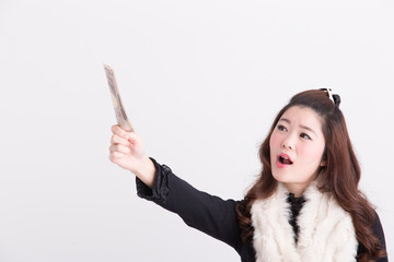 ドレス・女性(白バック) © hanack