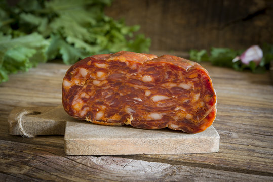 typical Calabrian salami