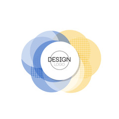 Abstract logo design, minimalist element for brand, company identity, business logotype