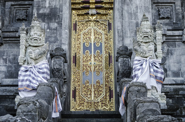 Pura Goa Lawah hindu temple exterior detail in bali indonesia © TravelPhotography