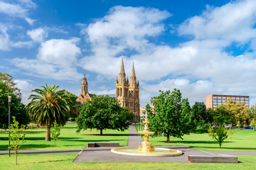 Fototapeta premium St. Peter's Cathedral in Adelaide city