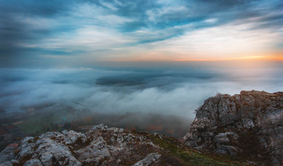 Dramatic Clouds and Fog