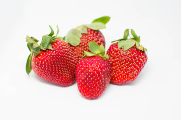 strawberry  on white background.