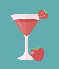 Strawberry cocktail
