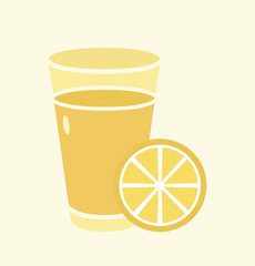 Lemon juice in glass