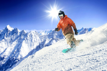 Fototapeta na wymiar winter time and skier 