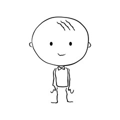 Neat boy in a bow tie