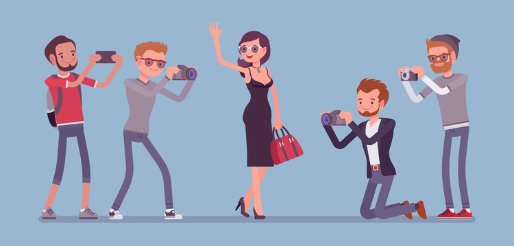 Celebrity and journalisits
