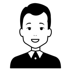 elegant businessman avatar character