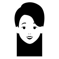 beautiful woman head avatar character
