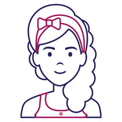 beautiful woman avatar character