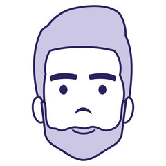 young man head avatar character