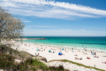 A busy beautiful Summer day at Cottesloe Beach, Perth, Western Australia, Australia. Photographed: December 22nd, 2017.
